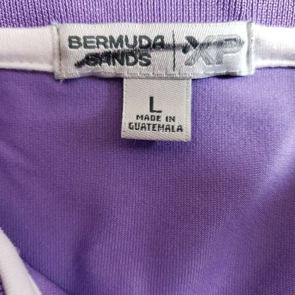 Bermuda Sands XP Golf Polo Women's Size Large Purple - Picture 5 of 7